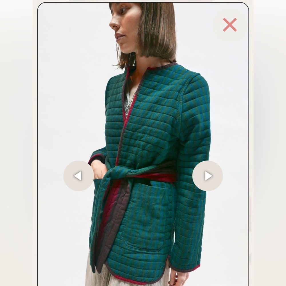 NWOT Ace & Jig Quilted Coat in Passion - Picture 2 of 12